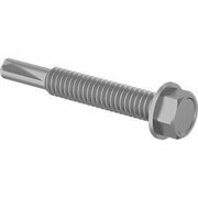 BSC PREFERRED External Hex Head Drilling Screws for Metal Resistant Steel#12 Size 1.5Long No 4.5 Drill Tip, 50PK 91324A101